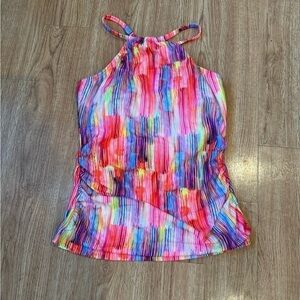 VENUS Ruched Side Halter Tankini Top Size 4